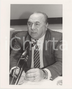 Fotografia d epoca originale 1990 ca SANREMO Rinaldo MAGNANI Presidente Regione Liguria  Foto 18x24 cm 1