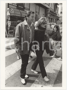 Fotografia d epoca originale 1995 ca FRANCE Robert WAGNER Jill ST. JOHN Ritratto attori  Foto 18x24 cm 2 1