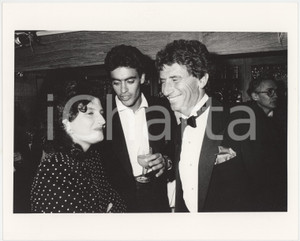 Fotografia d epoca originale 1990 ca CANNES Anthony DELON Caroline e Frank LANG Foto 25x20 cm 1 1
