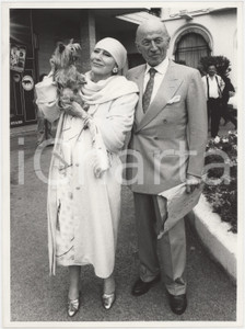 Fotografia d epoca originale 1985 ca FRANCIA  CINEMA Valentina CORTESE Carlo DE ANGELI Foto 18x24 cm 1