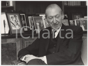 Fotografia d epoca originale 1990 ca AUSTRIA Kurt WALDHEIM Ritratto  Foto 24x18 cm 2 1