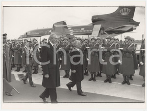 Fotografia d epoca originale 1990 ca AUSTRIA Kurt WALDHEIM Hussein of Jordan  Foto 24x18 cm 1