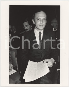 Fotografia d epoca originale 1985 ca MILANO Carlo RADICE FOSSATI Ritratto  Foto 20x25 cm 9 1