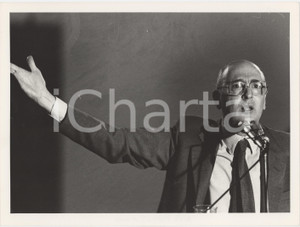 Fotografia d epoca originale 1985 ca PARTITO COMUNISTA Giorgio NAPOLITANO Politico PCI Foto 24x18 cm 1 1