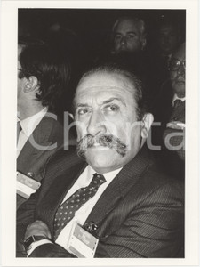 Fotografia d epoca originale 1985 ca PARTITO REPUBBLICANO Luigi ARISIO Politico RSI Foto 18x24 cm 1