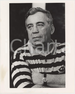 Fotografia d epoca originale 1985 ca MILANO Lino RIZZI Ritratto del giornalista  Foto 20x25 cm 1 1