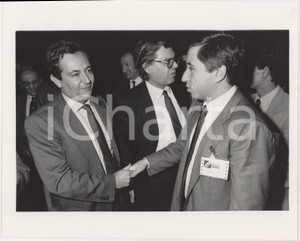 Fotografia d epoca originale 1985 ca CONFINDUSTRIA Carlo PATRUCCO Antonio D AMATO Piero BARUCCI Foto 25x20 cm 1