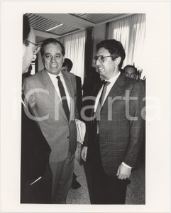 Fotografia d epoca originale 1985 ca DEMOCRAZIA CRISTIANA Roberto MAZZOTTA Politico DC Foto 18x24 cm 5 1