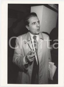 Fotografia d epoca originale 1985 ca DEMOCRAZIA CRISTIANA Paolo CABRAS Direttore de IL POPOLO Foto 18x24 cm 1