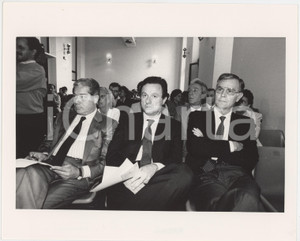 Fotografia d epoca originale 1985 ca MOVIMENTO SOCIALE ITALIANO Altero MATTEOLI Politico MSI Foto 25x20 cm 1