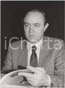 Fotografia d epoca originale 1985 ca BANCA SAN PAOLO Gianni ZANDANO Ritratto  Foto 20x25 cm 2 1