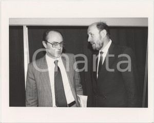 Fotografia d epoca originale 1985 ca ITALIA  COSTUME Angelo CALOIA Gianni ZANDANO Ritratto  Foto 25x20 cm 1