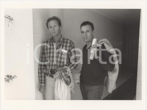 Fotografia d epoca originale 1983 VENEZIA Mostra del Cinema  Faliero ROSATI Peter CHATEL Foto 24x18 cm 1