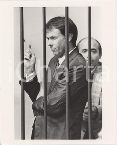 Fotografia d epoca originale 1987 TRIBUNALE DI COMO ? Giuseppe STALTARI Giuseppe LUPIS Foto 20x25 cm 1