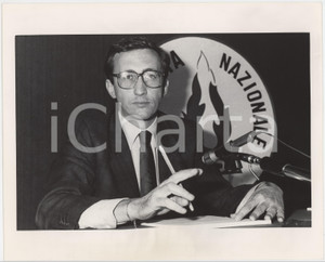 Fotografia d epoca originale 1993 MSI  ALLEANZA NAZIONALE Gianfranco FINI Ritratto  Foto 25x20 cm 6 1