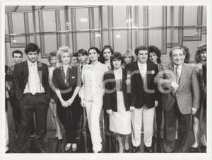 Fotografia d epoca originale 1986 RAI  IL BELLO DELLA DIRETTA Loretta GOGGI Alessandro BERGONZONI Foto 24x18 1