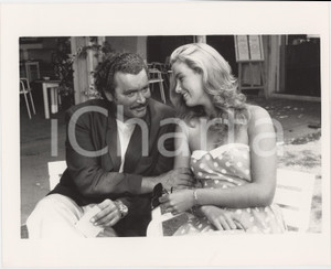 Fotografia d epoca originale 1987 VENEZIA Mostra del cinema  Diego ABATANTUONO Giada FAGGIOLI Foto 25x20 cm 1