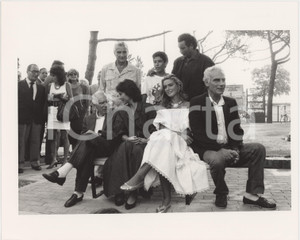 Fotografia d epoca originale 1987 VENEZIA Gian Maria VOLONTÃˆ Diego ABATANTUONO Santo POLIMENO Giada FAGGIOLI 1