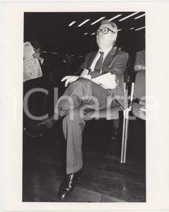 Fotografia d epoca originale 1985 ca DEMOCRAZIA CRISTIANA Luigi GRANELLI Politico DC Foto 20x25 cm 7 1