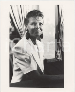 Fotografia d epoca originale 1988 CERNOBBIO Samantha EGGAR Ritratto dell attrice  Foto 20x25 cm 1