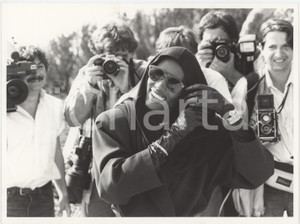 Fotografia d epoca originale 1985 ca MUSICA Grace JONES Ritratto della cantante  Foto 24x18 cm 1