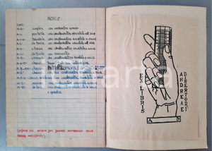 Oggetto da collezione cartaceo 194445 Andrea DISERTORI Quaderno radio  Ricevitori a cristallo DISEGNI A MANO 1