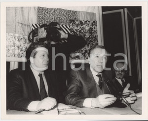 Fotografia d epoca originale 1987 RAI  PORTOBELLO Pio DE BERTI Enzo TORTORA Conferenza stampa  Foto 1 1