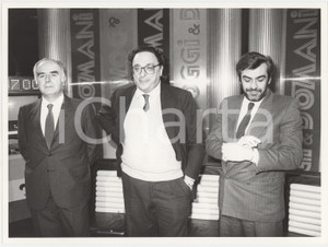 Fotografia d epoca originale 1985 ca OGGI E DOMANI Pierluigi ROMITA Gianni DE MICHELIS Giovanni GORIA Foto 1 1
