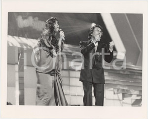 Fotografia d epoca originale 1987 FESTIVAL DI SANREMO Al BANO e Romina POWER Foto 25x20 cm 1