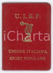 Oggetto da collezione cartaceo 1980 ca U.I.S.P. Unione Italiana Sport Popolare  Tessera 6x8 cm 1