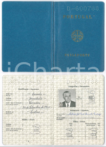 Documento originale, autentico 1974 LISBOA Passaporte do Adolfo Norberto LOPES  10x14 cm 1