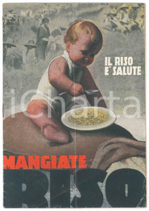 Libro, pubblicazione d epoca 1935 ca ENTE NAZIONALE RISI Mangiate riso  Il riso Ã¨ salute  Ricettario 1
