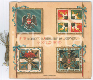 Libro, pubblicazione d epoca 18601910 VI Reggimento Artiglieria da Campagna  Pubblicazione cinquantenario 1