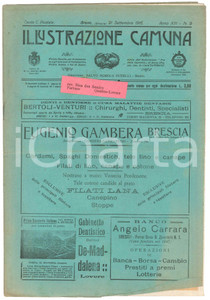 Giornale, rivista storica 1916 BRENO ILLUSTRAZIONE CAMUNA Inverno sulle Alpi con la territoriale Giornale 1