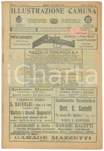 Giornale, rivista storica 1921 BRENO ILLUSTRAZIONE CAMUNA Dante Alighieri in Valle Camonica? Giornale 1