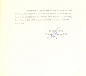 Autografo originale 1976 PADOVA Lettera on. Luigi GUI  Ente Nazionale Francesco Petrarca AUTOGRAFO 1