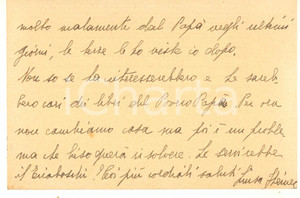 Autografo originale 1933 TORINO Biglietto Luisa STEINER STABARIN scrittrice  Autografo 1