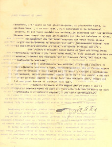 Autografo originale 1944 COMO Gianna PEDERZINI e l accoglienza milanese a Mussolini AUTOGRAFO 1