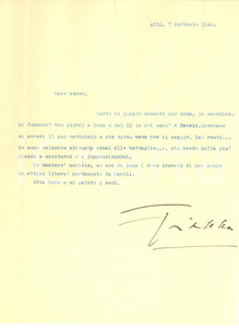 Autografo originale 1946 AVIO TN Gianna PEDERZINI Sono abituata alle battaglie AUTOGRAFO 1