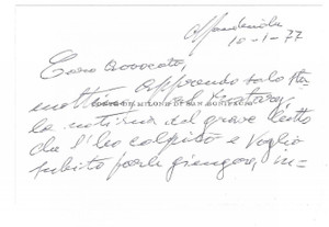 Autografo originale 1977 PADOVA Conte MILONE DI SAN BONIFACIO Biglietto da visita AUTOGRAFO 10x7 cm 1