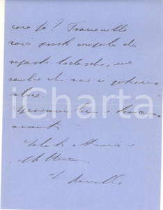 Autografo originale 1944 PADOVA Novello PAPAFAVA ringrazia per un memoriale  AUTOGRAFO 1