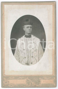 Fotografia d epoca originale 1910 ca ITALIA Ritratto di giovane vescovo  Fotografia 11x16 cm 1