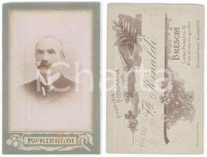 Fotografia d epoca originale 1900 ca BRESCIA Famiglia TIETZE  Ritratto maschile  Foto F.lli RINALDI CDV 1