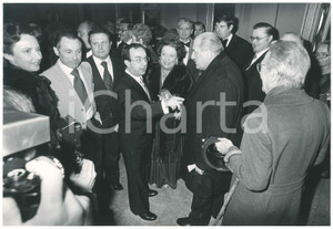 Fotografia d epoca originale 1977 MILANO Teatro alla Scala  Carlo TOGNOLI Paolo GRASSI Foto 31x21 cm 1
