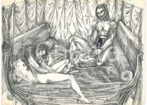 Opera d’arte autentica 1970 ca ARTE ITALIA EROTICA VINTAGE Autoerotismo  Coppia Disegno a china 40x30 1 Opera d’arte autentica 1970 ca ARTE ITALIA EROTICA VINTAGE Autoerotismo  Coppia Disegno a china 40x30 1