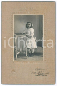 Fotografia d epoca originale 1910 ca BUSTO ARSIZIO VA Famiglia CRESPI  Ritratto di bambina Foto PARACCHI 1