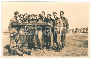 Fotografia d epoca originale 1940 ca Area di GORIZIA  MVSN  Milizia Contraerea 2 Foto 14x9 cm 1