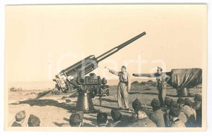 Fotografia d epoca originale 1940 ca Area di GORIZIA  MVSN  Milizia Contraerea 5 Foto 14x9 cm 1
