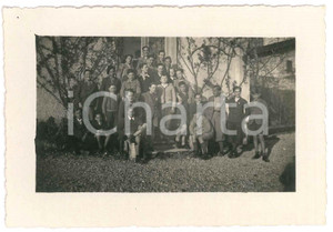 Fotografia d epoca originale 1935 TRIESTE Doposcuola per alunni classi medie  Foto di gruppo 14x9 cm 1
