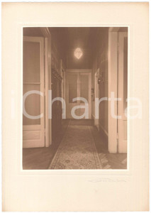 Fotografia d epoca originale 1930 ca TRIESTE ARCHITETTURA INTERNI  Ingresso  Foto LUX ET UMBRA  FIRMATA 1